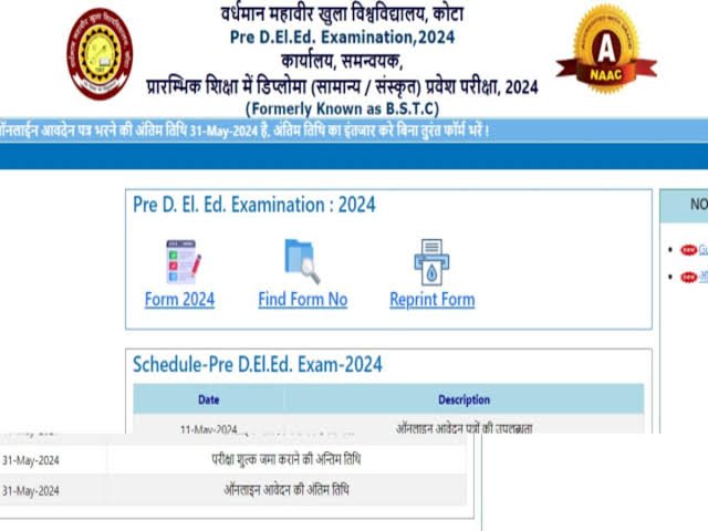 Rajasthan Pre DElEd Result 2024