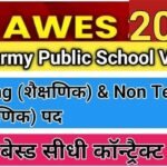 AWES Army School TGT PGT PRT Recruitment 2024